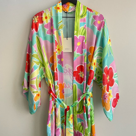 SPELL Margi Hour Maxi Robe in Tutti Frutti - Picture 4 of 8